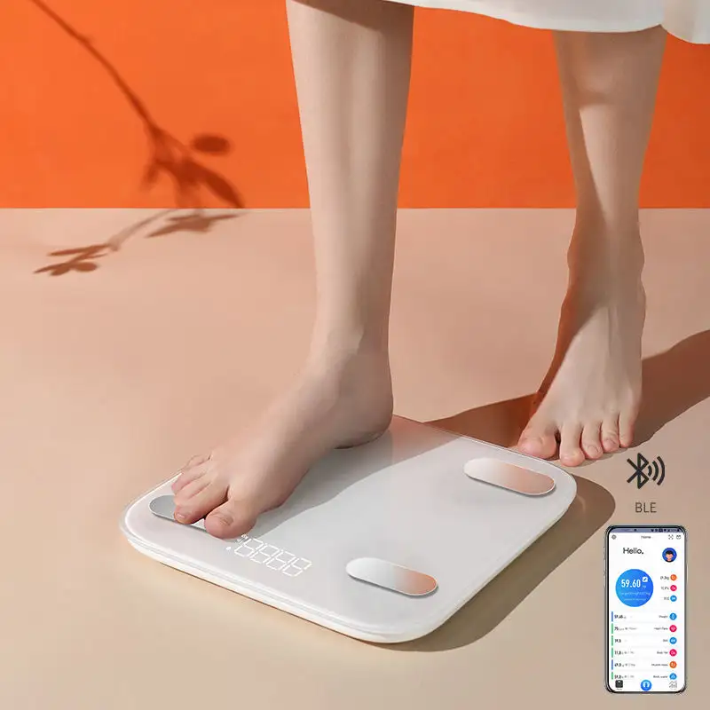 JIAHE Bluetooth Electronic Scale with SDK and API, Smart Body Fat Scale for Digital Bathroom Weighing