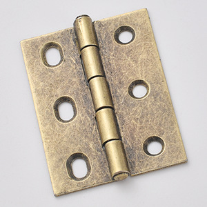 Bisagra de bronce antiguo de 50x38mm, rectangular de 6 orificios para cajas de madera, accesorio de ferretería para regalos y manualidades - Product Image 2