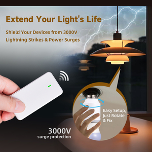 5A không dây E26/E27 ánh sáng bóng đèn ổ cắm với 433Mhz chuyển đổi từ xa 500 wát <span class=keywords><strong>LED</strong></span> điều khiển ánh sáng cho kéo chuỗi đèn - Product Image 3