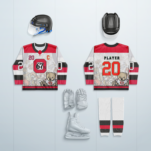 Jersey hoki Roller produksi dipercepat pakaian rol kaus hoki Inline pemuda untuk pria - Product Image 1