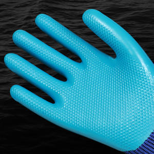 ถุงมือช่วยงานแบบเต็มนิ้ว ยางลายเกล็ดปลา 13 เย็บ ทนต่อการเสียดสี สำหรับงานก่อสร้าง โลจิสติกส์ และบริการขนย้าย - Product Image 2