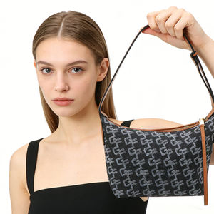 Bolso de hombro de mezclilla a la moda para mujer, bolso Hobo informal con cremallera, bolso de hombro de gran capacidad para uso diario - Product Image 1