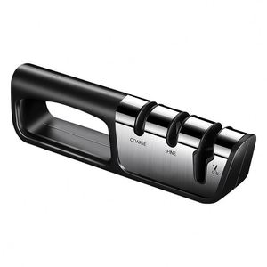 Wholesale Custom Logo Handheld Multi-Functional <b>Tungsten</b> Steel Kitchen Knife Sharpener Three-Stage Polishing Fine Grinding - Product Image 1