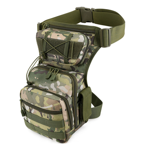 DFB07185 Black Camouflage Green Khaki Brown CP Camouflage Night Black Camo <b>Cargo</b> Men Outdoor Sports Men Waist <b>Bag</b> - Product Image 4
