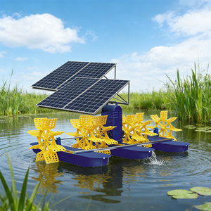 Aireador Solar Guanlian de 6 Impulsores, Rueda de Paletas de Corriente Alterna/Corriente Directa para Cría de Camarones en <span class=keywords><strong>Lagos</strong></span>, Máquina de Acuicultura de Peces - Product Image 3