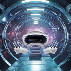 Pico 4 siêu 256G hoàn toàn mới hỗn hợp thực tế VR kính tai nghe với 4K + Ống nhòm tầm nhìn hiển thị cải thiện PC VR thực tế ảo - Product Image 6