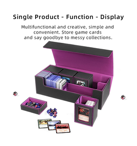 Nueva caja de tarjeta magnética de doble fila de gran capacidad, soporte de bloque de tarjeta de dados desmontable, juego de ventana de estrella, caja de tarjeta - Product Image 3
