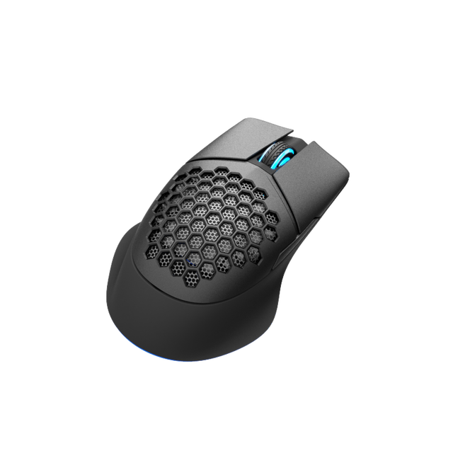 Max DPI 4000 Honeycomb Gaming Mouse 2.4G 1000mAh Battery Replaceable Tail Cover with Custom Logo Packaging
