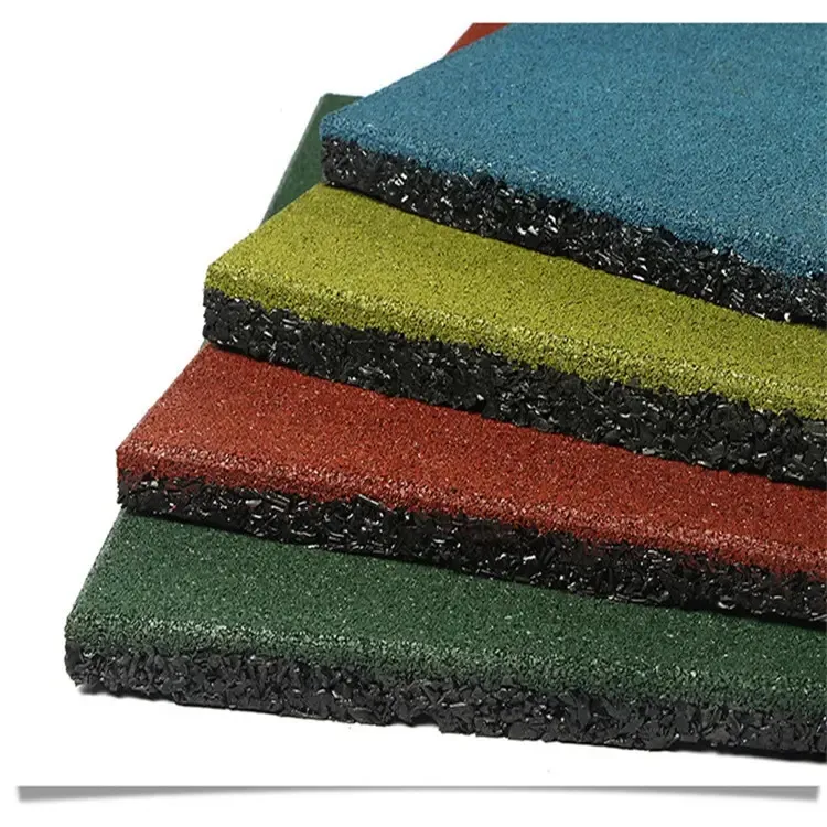 Support machining customization basketball court rubber mat High density badminton court rubber floor mat