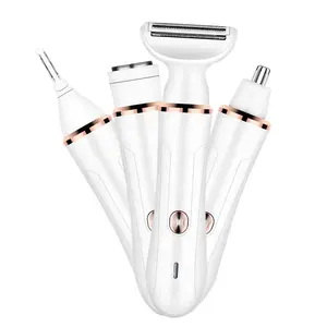 Épilateur électrique multifonction 4 en 1 pour le visage, les oreilles, le nez et les sourcils, tondeuse pour femme, épilateur bikini, machine à raser - Product Image 1