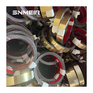 Bande plate en acier inoxydable pour la décoration d'armoires de portes murales 8mm 10mm 15mm de <span class=keywords><strong>largeur</strong></span> Garniture de carreaux en PVC Design moderne pour l'extérieur de la villa - Product Image 3