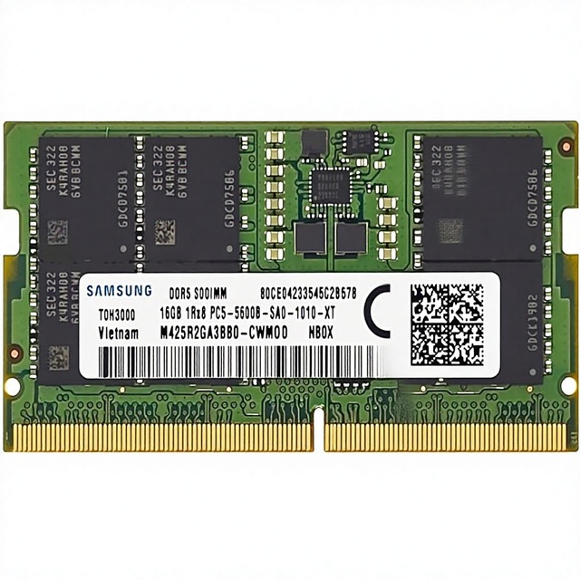 16GB DDR5 5600MHz SODIMM Laptop Memory PC5 44800 CL46 262 Pin 1.1V RAM Module