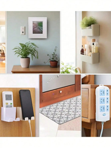 ม้วนเทปตีนตุ๊กแกมีกาวในตัวสีดำตีนตุ๊กแกด้านหลังเหนียวแข็งแรงสำหรับ DIY การจัดระเบียบบ้านสายรัดติดผนัง - Product Image 3