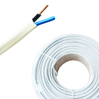 Diakui CE kabel listrik PVC konduktor tembaga fleksibel kawat kabel 2*0.75mm 2*1mm 2*1.5mm untuk rumah bangunan kawat tembaga