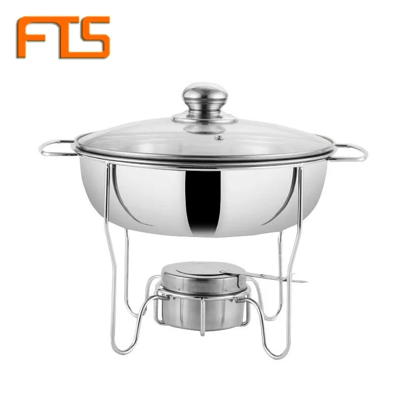 FTS tự chọn thiết lập món ăn bán thực phẩm hâm nóng ấm hơn chafing xung quanh thiết bị chafers thép không gỉ Ấn Độ Đồng chafing món ăn