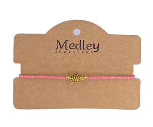 Pulsera/tobillera ajustable inspirada en la cuerda de cuentas de una sola piedra de tortuga de oro Natural tejida a mano 2025 para mujer - Product Image 1