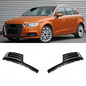 กรอบไฟตัดหมอก Audi A3 ปี 2017-2020 พร้อมแถบสีสดใส ฝาครอบกันชนหน้า ตะแกรงล่าง  วัสดุ ABS แบบคลิป - Product Image 1
