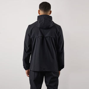 OEM Logo Customizable Light Weight Breathable Sports Zip Windbreaker Mens Hooded <strong>Winter</strong> Training <strong>Jacket</strong> for <strong>Running</strong> Plain Dyed - Product Image 2
