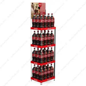Exhibidor de Plastico Cola Merchandiser Rack Freistehendes Bier Promotion Display Rack Exklusive Werbung Display Rack