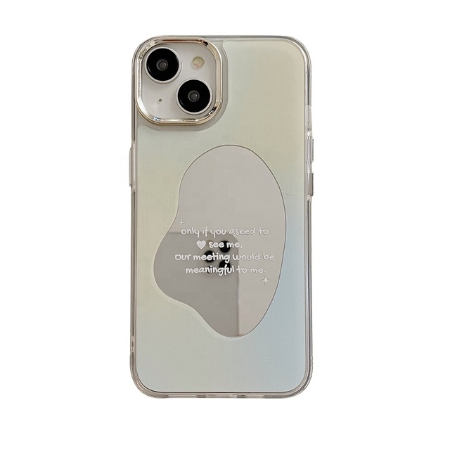 Korean Style Mobile Phone Silicone Magic Mirror case Cell Phone Cover for Iphone 14 13 12 Pro Max