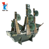 Jouets 3D Puzzle Navires Modèle le Black Pearl Boat Stéréoscopique Navire 3D Puzzle Navires Jouets pour Enfants