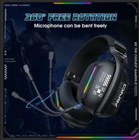 Casque de jeu ONIKUMA GT808, casque supra-auriculaire, filaire et sans fil 2,4 G, léger, pour joueurs e-sport