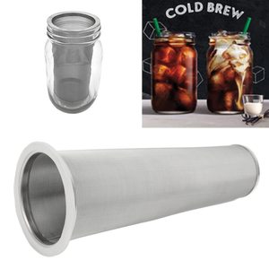 Cafetera de preparación fría de 64 OZ con filtro de acero inoxidable para café helado, té y limonada, tarro de albañil de boca ancha a prueba de fugas - Product Image 3