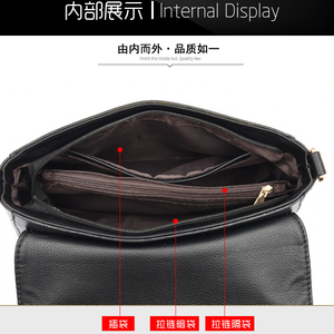 Designer Handbag Luxury Pu Leather Shoulder Bags for Women Casual <b>Totes</b> Solid Large Daily Shoulder Crossbody Bag - Product Image 6