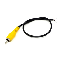 Câble RCA femelle Hitec HTP13003 avec gaine en PVC, connecteurs nickelés, conducteur en cuivre nu, transmission audio pour