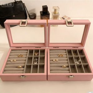 लक्जरी मखमली गहने ड्रॉअर बॉक्स क्राफ्ट | हस्तनिर्मित सजावटी आयोजक सुरुचिपूर्ण महिला उपहार मामला - Product Image 2