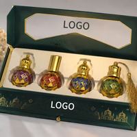 Flacon de parfum en verre hexagonal de 10 ml avec bouchon à vis, rouleau à carreaux dorés pour applicateur, pulvérisateur rechargeable pour huile Attar