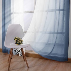 Bindi Ombre rideaux filtrants de lumière rideaux tissu fenêtre nuances panneau Faux lin dégradé Semi Voile <span class=keywords><strong>rideau</strong></span> - Product Image 4