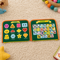 Tableau d'activités Montessori coloré en feutre, jouet éducatif sensoriel pour tout-petits, livre de reconnaissance des chiffres et de l'alphabet