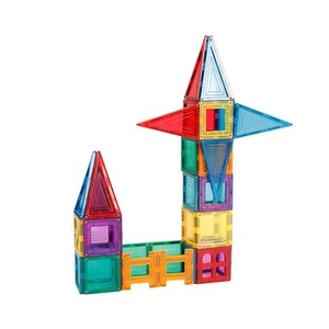 डिय बच्चों की शिक्षा बड़े चुंबकीय प्लास्टिक भवन ब्लॉक टाइल खिलौने - Product Image 6