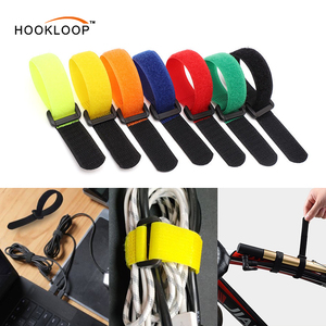 Wholesales Adjustable Fastening Straps Fixing <strong>and</strong> Organizing <strong>Hook</strong> <strong>and</strong> <strong>Loop</strong> Cable Ties Set Multi-Purpose Nylon Cinch Strap - Product Image 1