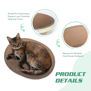 Exquisite <b>cat</b> <b>Scratching</b> Board <b>Scratching</b> Stable Thickened Oversized Wear-resistant Corrugated Paper Kennel - Product Image 4