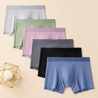 Caleçons Boxers Homme Antibactériens Jetables Respirants Écologiques Séchage Rapide Taille Mi-Haute Extensibles en Nylon Spandex avec Soutien Contourné