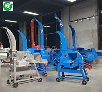 Broyeur de fourrage diesel/électrique économique, capacité 3 tonnes/h, construction en acier, granulométrie des granulés 2-4 mm, usage domestique, hacheuse d'ensilage