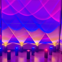 Lumière menée sans fil à piles blanche Offre Spéciale de pair d'Uplight Wifi de 15W RgbwaUv pour la disco