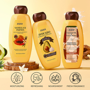 Champú y Acondicionador Nutritivo de Aguacate, Repara el Cabello Dañado, Acondicionador de Limpieza Profunda Anticaspa, Champú de Aguacate - Product Image 5