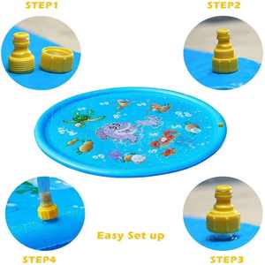 Summer Garden Outdoor PVC Spray Water Toys Niños Wading Sprinkler Splash Pad Mat - Product Image 3