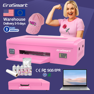 EraSmart Kompakter 1390 A3 PET-Foliendrucker aus USA-Lager mit L1800 XP600 Druckkopf DTF-Druckmaschine für Kleidung Textilien <span class=keywords><strong>T</strong></span>-Shirts - Product Image 1