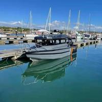 Vente flash : Bateau de pêche en aluminium à coque en V profond de 7,5 m (25 pieds), facile à naviguer, de luxe, pour le plaisir, avec moteur hors-bord pour l'océan