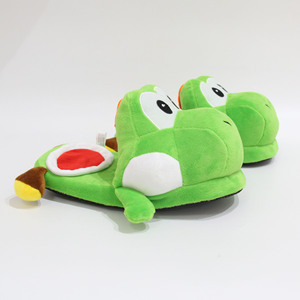 Venta al por mayor Marioo dibujos animados Yoshis dinosaurio divertido zapatillas pareja hogar suelo personalidad hombres invierno algodón Drag - Product Image 4