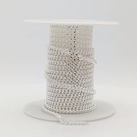 Fabricant de chaînes en argent 925, chaînes classiques à maillons ronds de 2,76 mm, chaîne gourmette en argent sterling 925 pour la fabrication de colliers et bracelets.