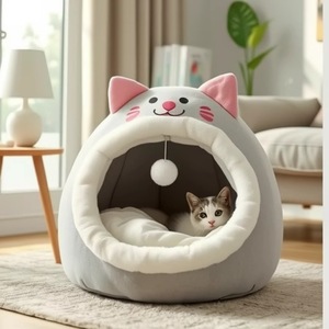 Muestra Gratis: Cama <span class=keywords><strong>para</strong></span> Gatos con Diseño <span class=keywords><strong>de</strong></span> Animales Adorables, Lavable, Tipo Cueva, <span class=keywords><strong>para</strong></span> Gatos <span class=keywords><strong>de</strong></span> Interior - Product Image 4