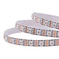 Bande LED flexible DC12V WS2818 5050 RGB avec circuit intégré, PCB en cuivre, 30/60/144 LED/m, SMD, double signal adressable, IP65, contrôlée par Wi-Fi