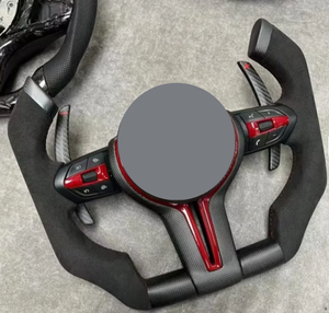 Volant de direction pour <span class=keywords><strong>BMW</strong></span> F30 F10 F18 F32 E90 E92 E60, nouveau design 2026, <span class=keywords><strong>prix</strong></span> d'usine, fibre de carbone, volant sport M - Product Image 6