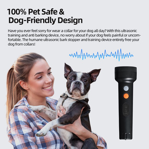 Ahuyentador de Perros a Prueba de Agua, <span class=keywords><strong>Control</strong></span> de Ladridos, Alcance de 5 m, Recargable, Linterna Ultrasónica LED, Suministros de Entrenamiento para Mascotas - Product Image 3