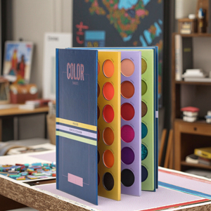 Paleta de sombras de ojos con forma de libro de firma con etiqueta privada personalizada - Product Image 3